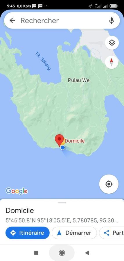 Pulau Weh Sabang Marifi Bed & Breakfast Paya Eksteriør bilde